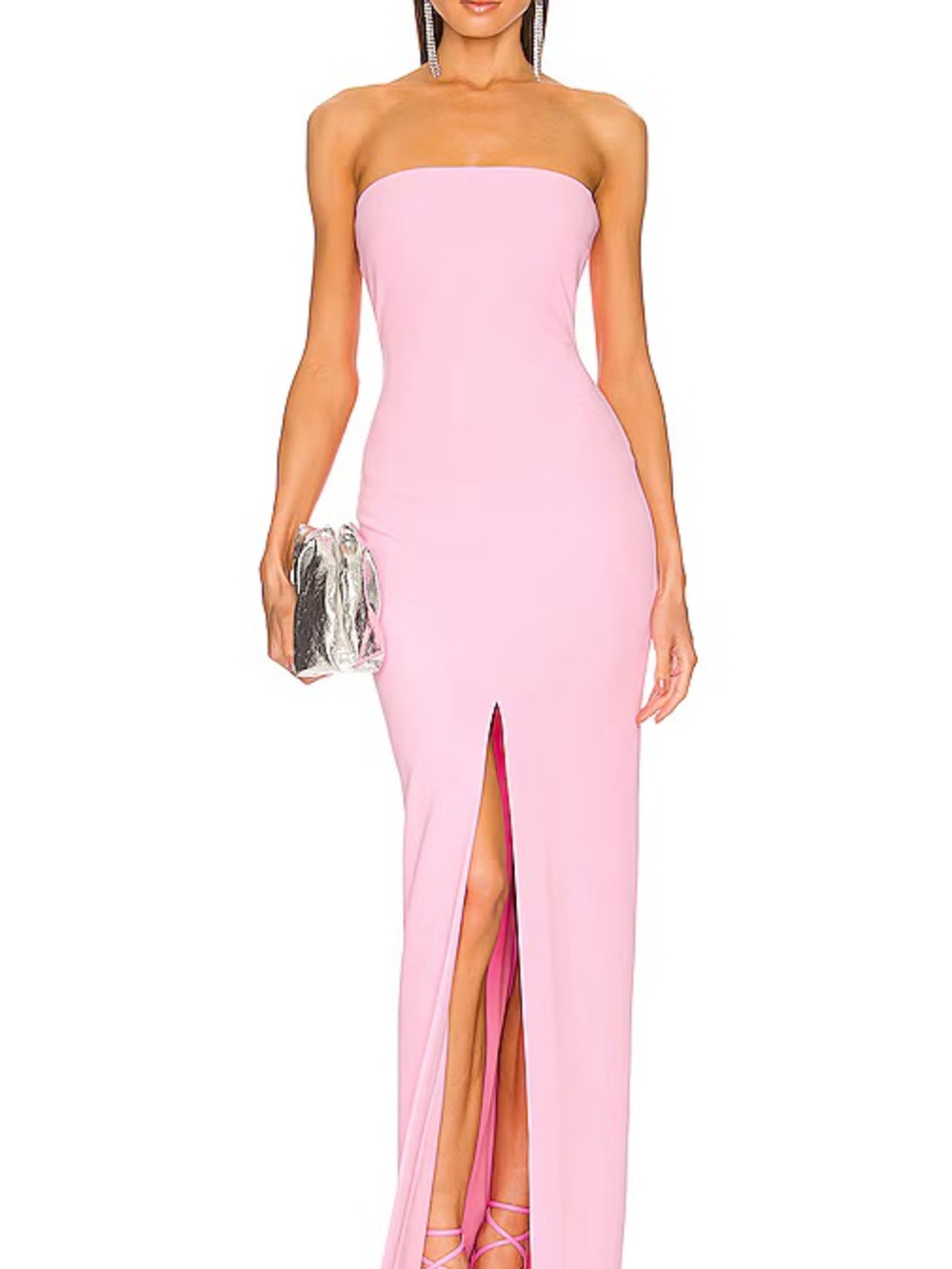 Solace London Bysha Maxi Dress (pink) - worn once
